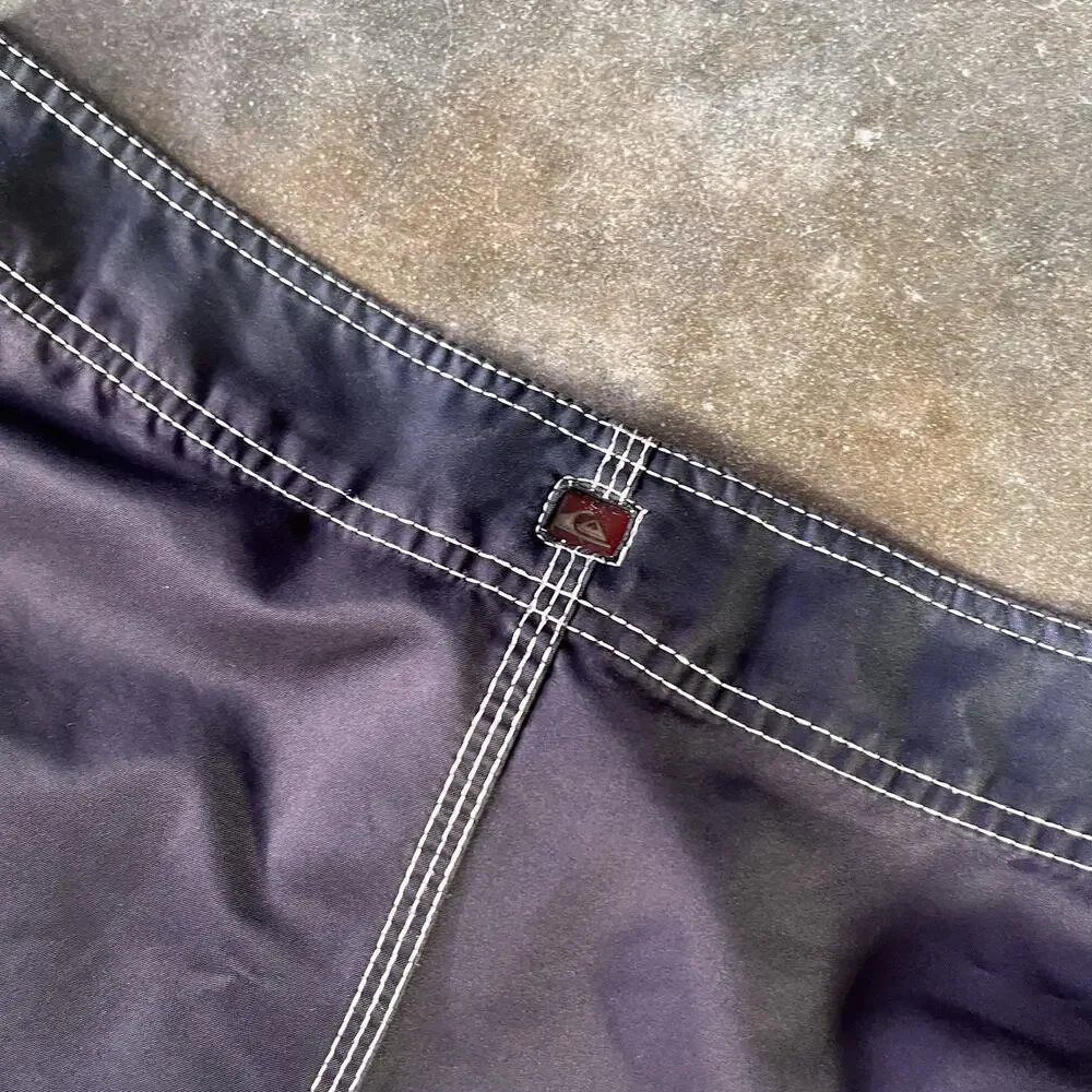 Vintage Black Quiksilver Triple Stitched Board Shorts Men’s 34-35